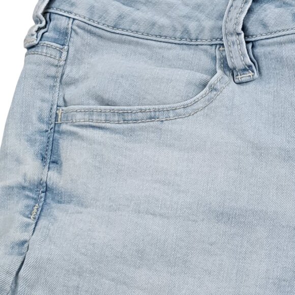 American Eagle Outfitters Super  Stretch Hi-Rise Shortie Denim Shorts Size 8 - Picture 3 of 11